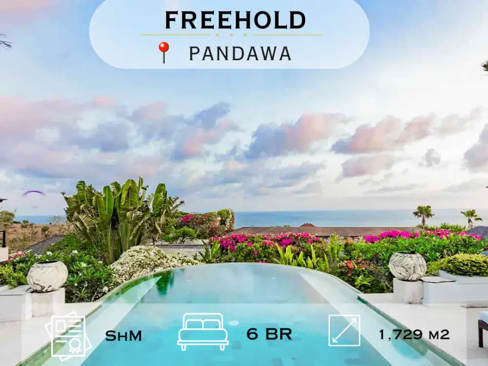 Luxurious Villa With Breathtaking Unblocked Ocean View In Pandawa