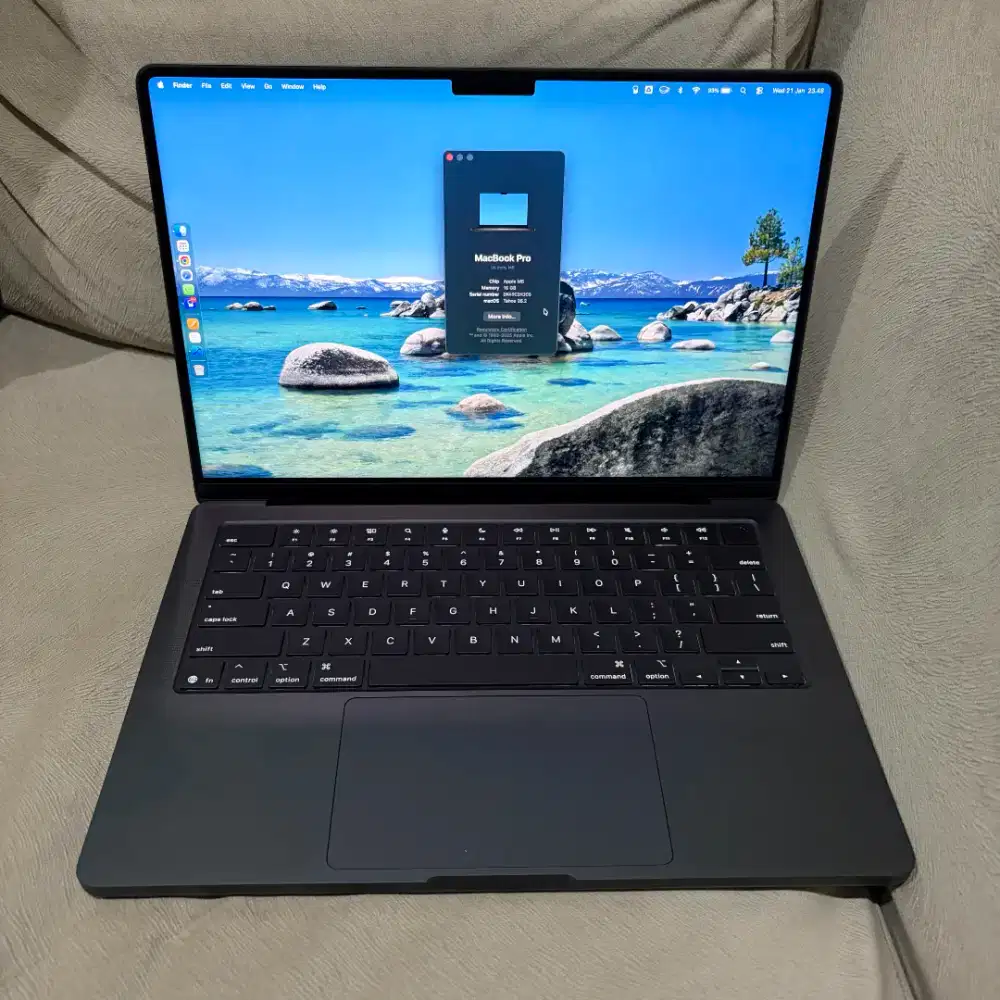 MacBook Pro M5 14 inci 16GB 512GB Space Black Fullset Like New Not M4