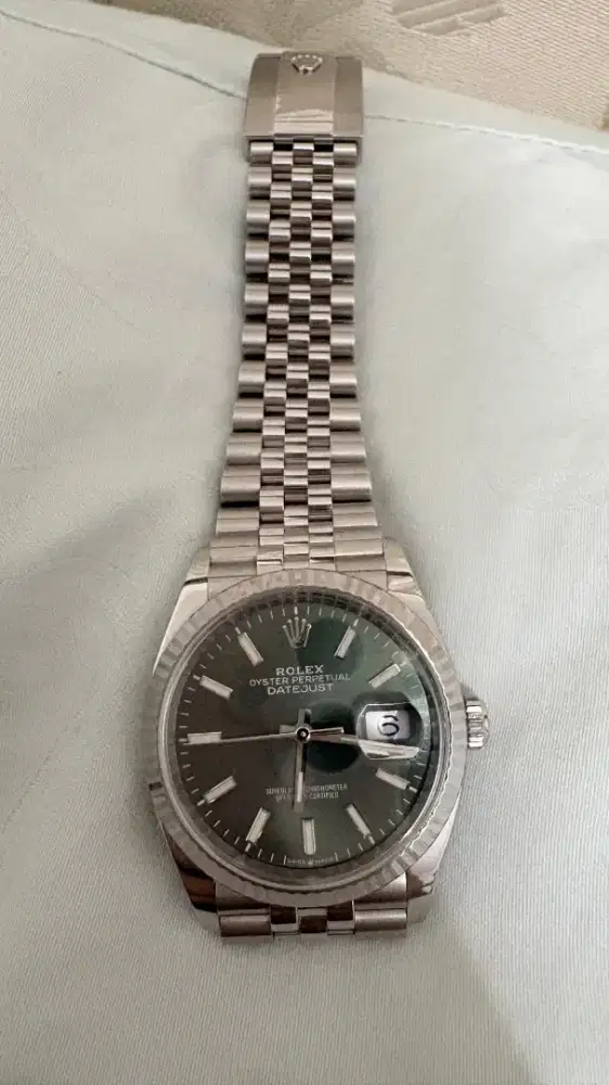 Rolex datejust mint green 126234