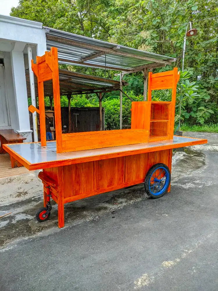 Gerobak pecel lele, gerobak angkringan, gerobak mie ayam bakso, dll