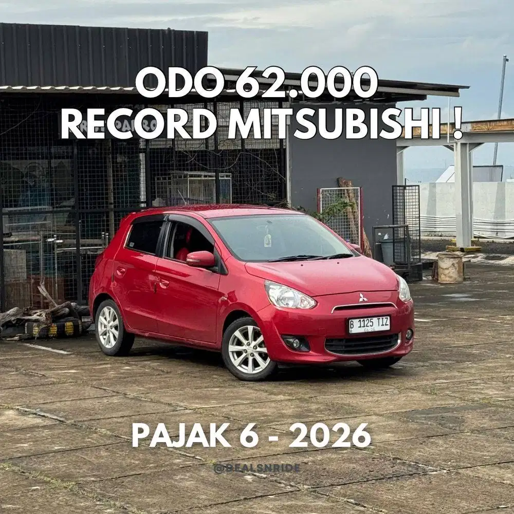 KM 62.000 SUPER LOW ! PAJAK 6/2026 MITSUBISHI MIRAGE EXCEED 2015 MULUS