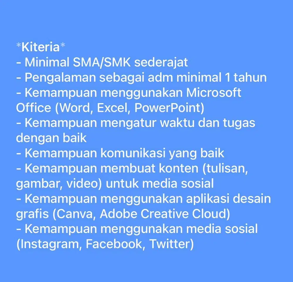 Admin Property & Digital Marketing