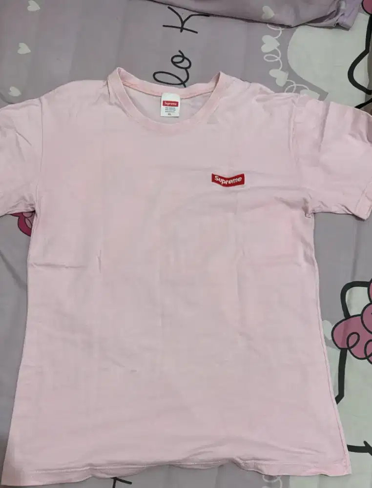 Kaos supreme pink original size XL wanita