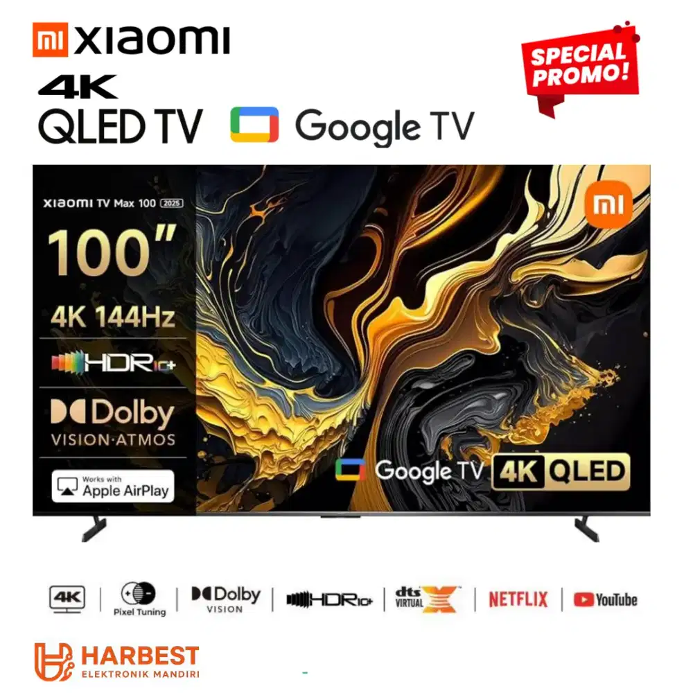 XIAOMI TV 100 QLED TV 4K Xiaomi Smart Max 100 2025 Google TV  4K UHD