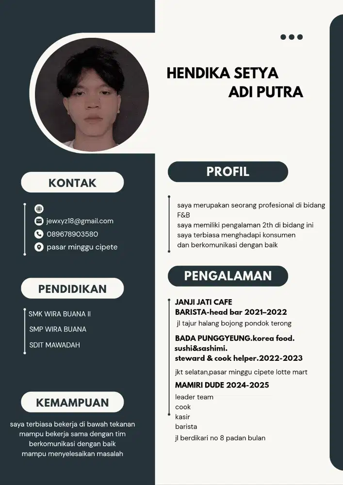 saya butuh pekerjaan secepatnya,pekerjaan apapun