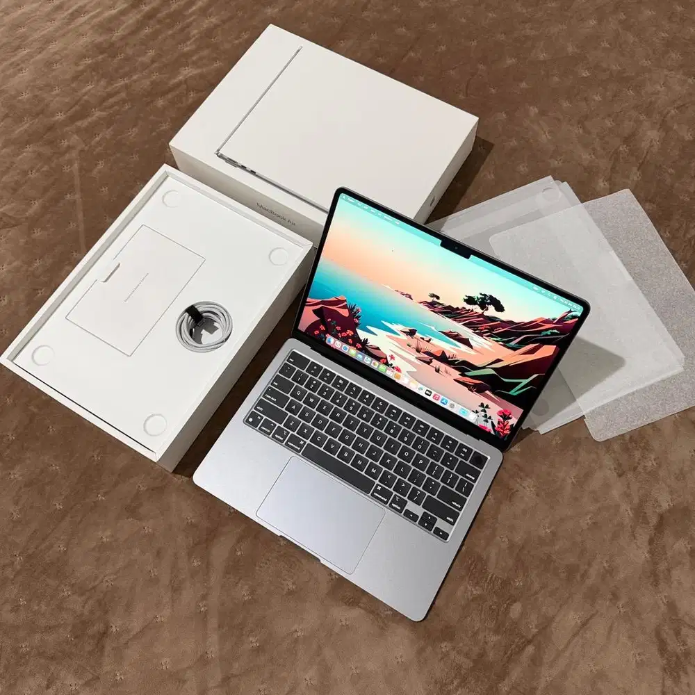 Macbook Air M2 13 inch 8/256 Space Grey 2022 Fullset Like New BH 100%