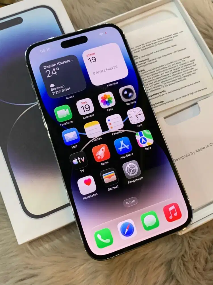 Iphone 14 promax 128gb lengkap terawat aman no minus