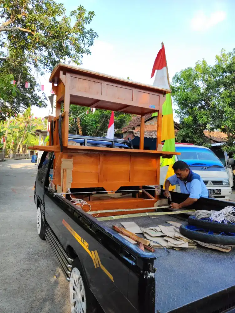 Sedia Gerobak Angkringan, Bakso Mie Ayam, Bubur, Sate, Soto, Pecel dll