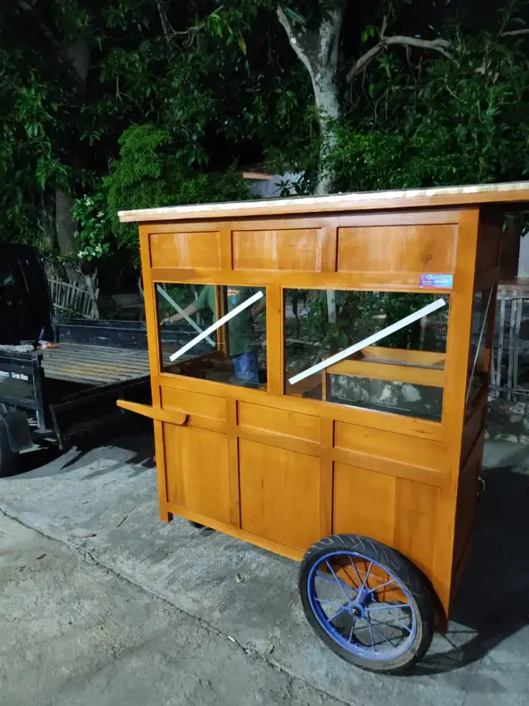 Sedia Gerobak Angkringan, Bakso Mie Ayam, Bubur, Sate, Soto, Pecel dll