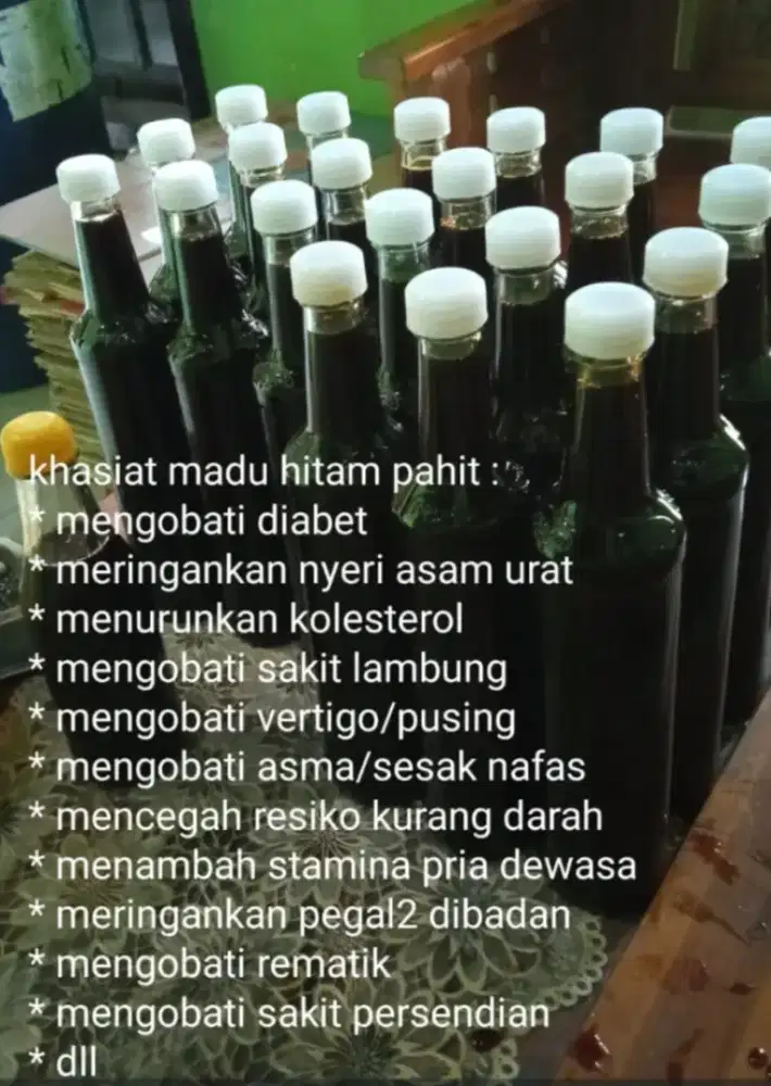 Madu hutan hitam pahit asli  hutan liar