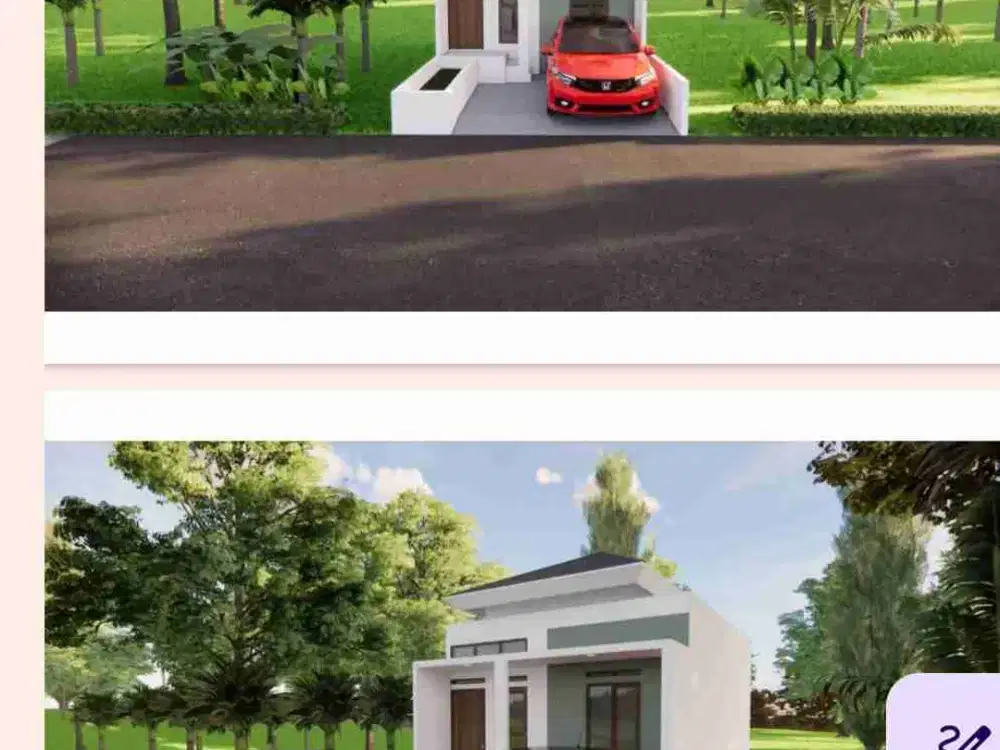 Rumah modern di lingkungan  Asri vila BSM Sekejengkol Cileunyi