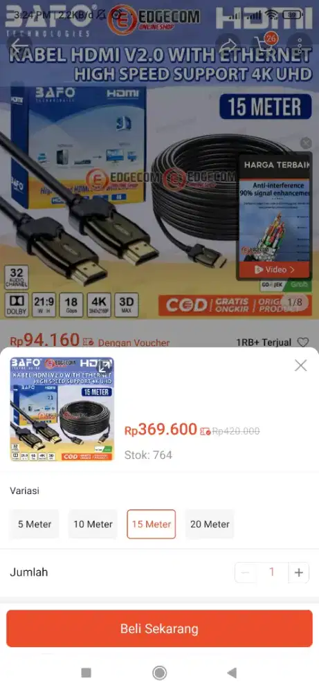 HDMI 15 meter .