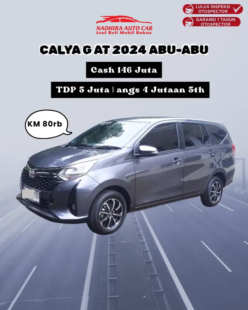DP Hanya 5 Juta Calya G AT 2024 Abu-abu