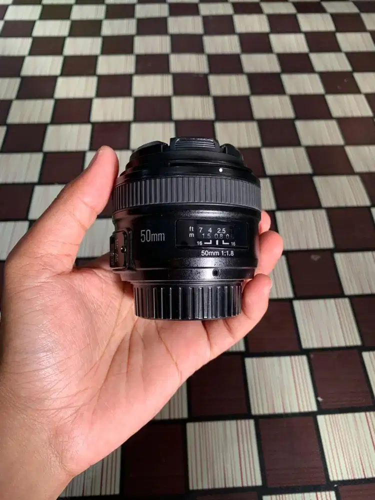 lensa yongnuo 50mm f1.8 for nikon