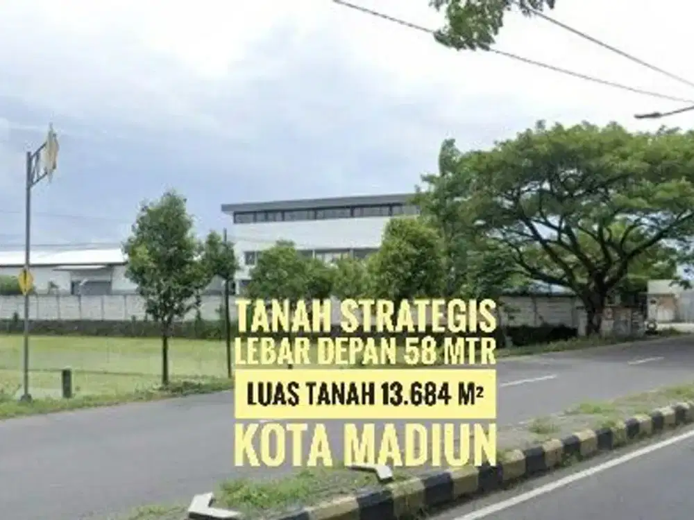 (N) Tanah LD 58 mtr, Ringroad Barat Kota MADIUN Berkelass
