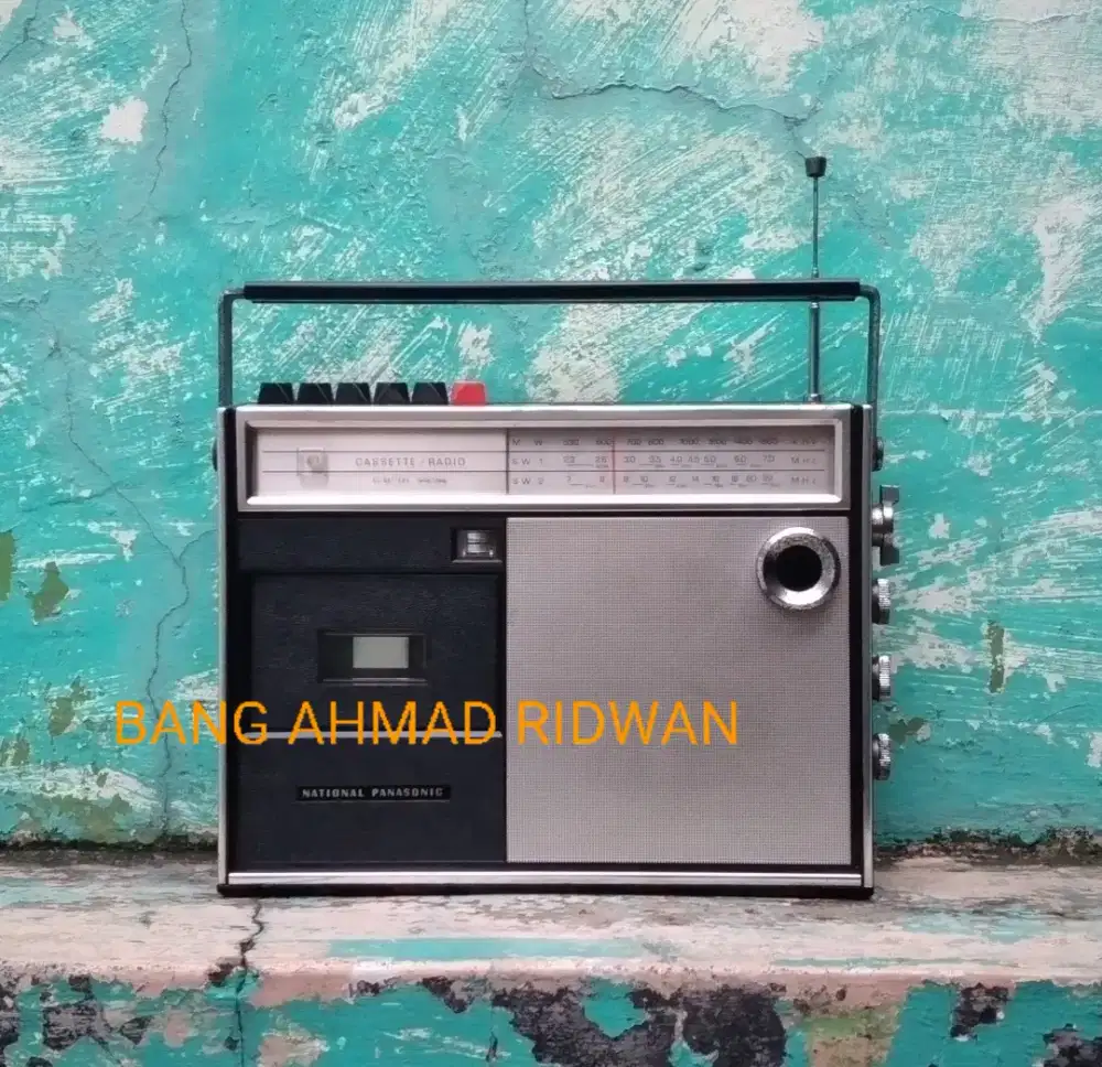 tape kaset pita radio MW AM SW National Panasonic antik jadul kuno tua