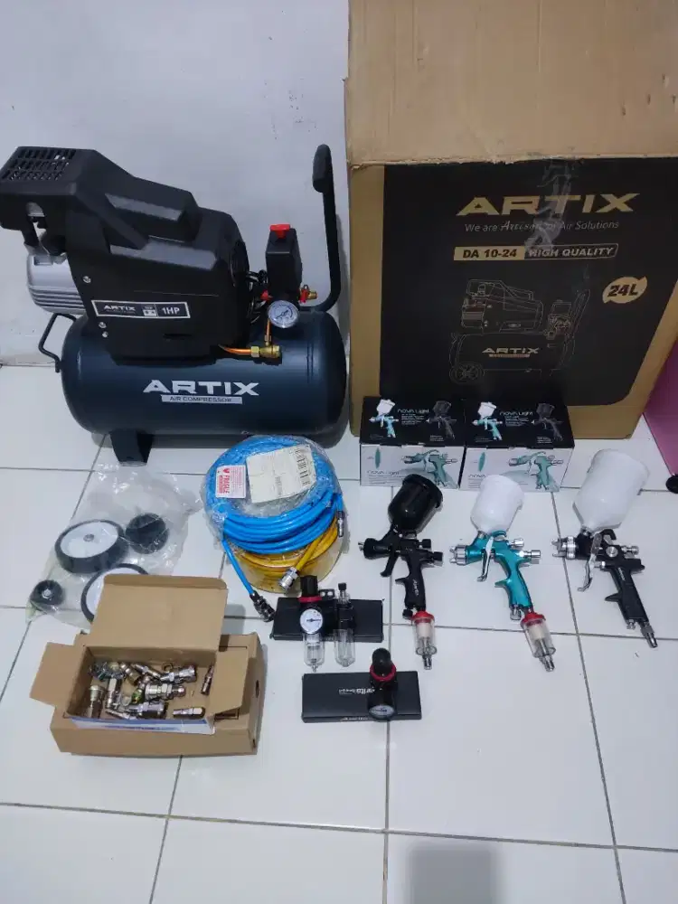 Kompresor sett..baru harga seken Jual komplit,,tinggal pake masih baru