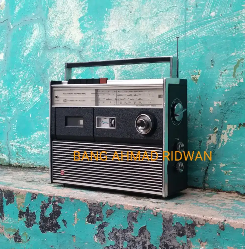 National Panasonic tape kaset pita radio MW AM SW antik jadul kuno tua