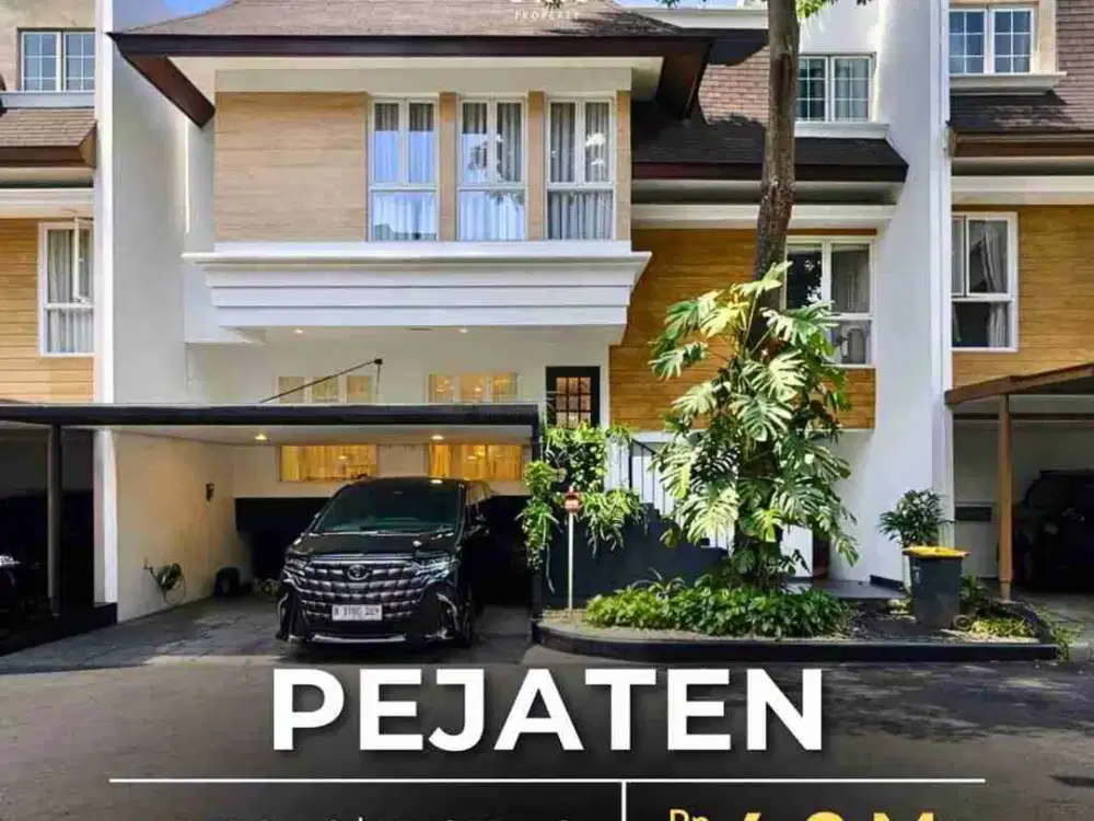Rumah Modern Tropical Dlm Townhouse di Pejaten Jakarta Selatan