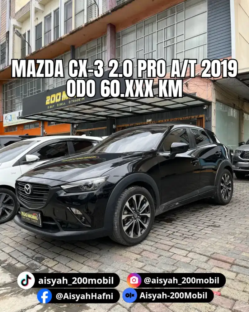 Mazda CX-3 2.0L Pro A/T 2019, Hitam
