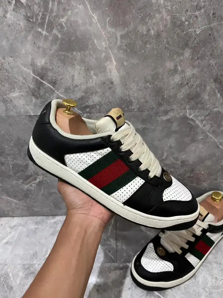 Sepatu Gucci Original sneakers casual bekas not bally lv louis vuitton