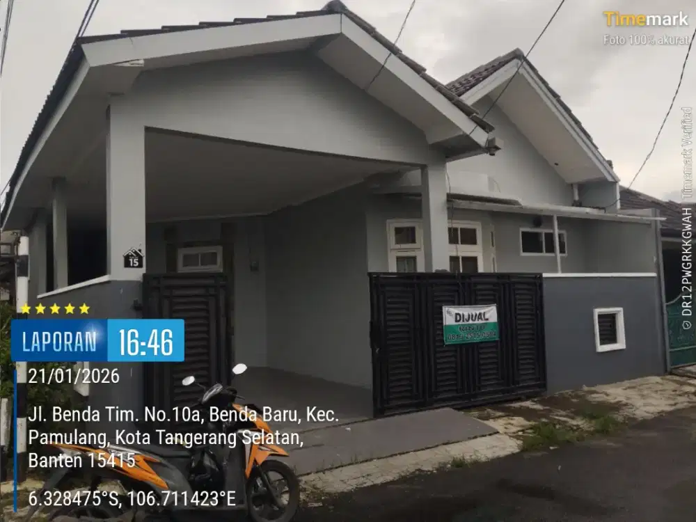 jual Rumah Pamulang Permai 2,5 Menit Dari SMA negri ,Tangsel