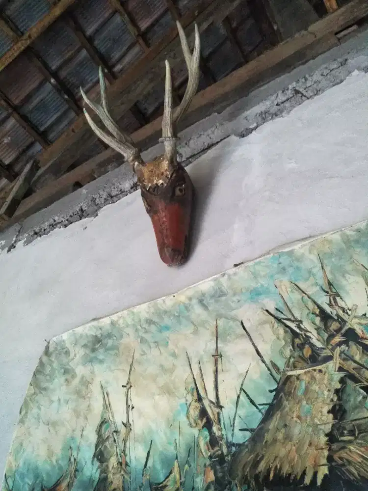 Kepala Kidang hiasan dinding