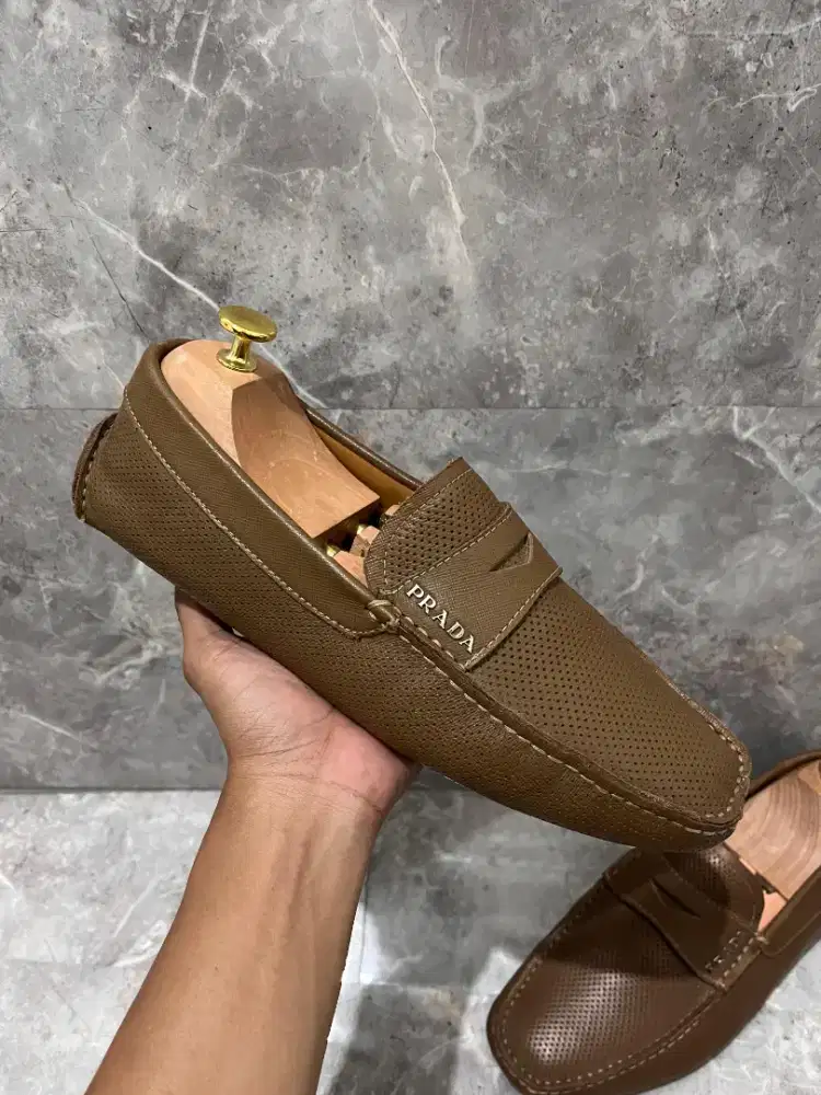 Sepatu Prada Original Loafers prelov not bally lv gucci louis prada