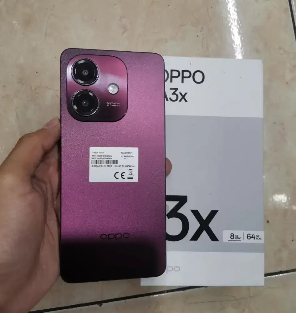 Oppo A3x ram 4+4/64 fullset