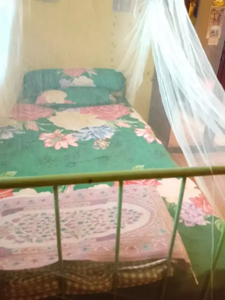 Ranjang besi+kasur busa