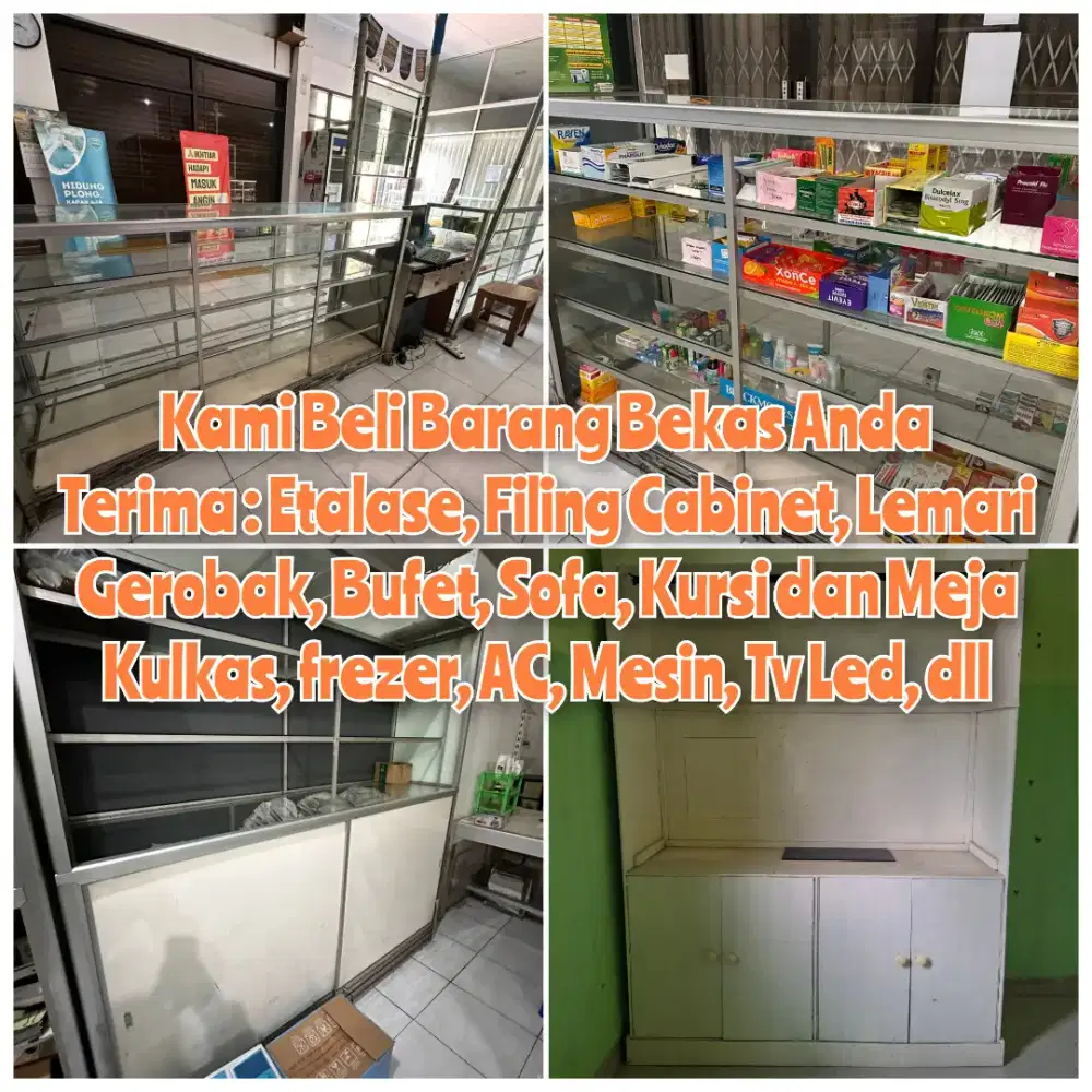 Terima Lagi Etalase , Rak Toko bekas anda dan Barang bekas lainnya