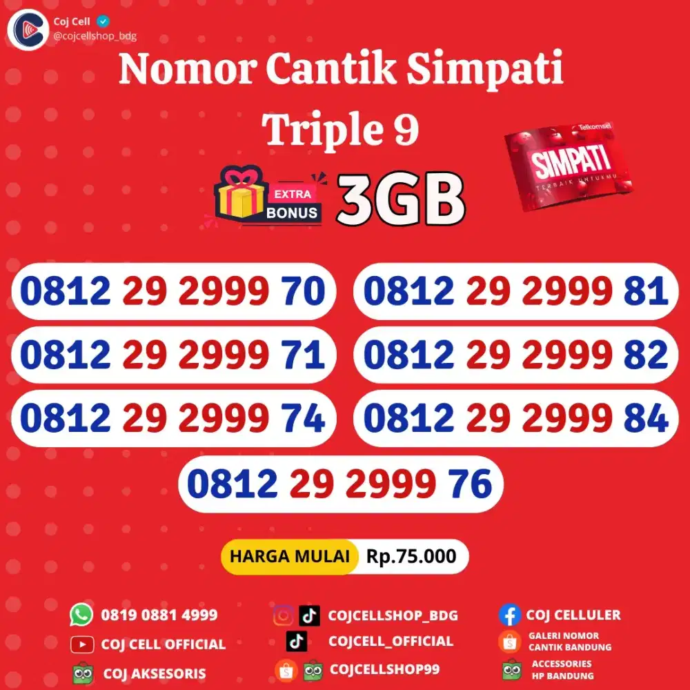 Nomor cantik Telkomsel