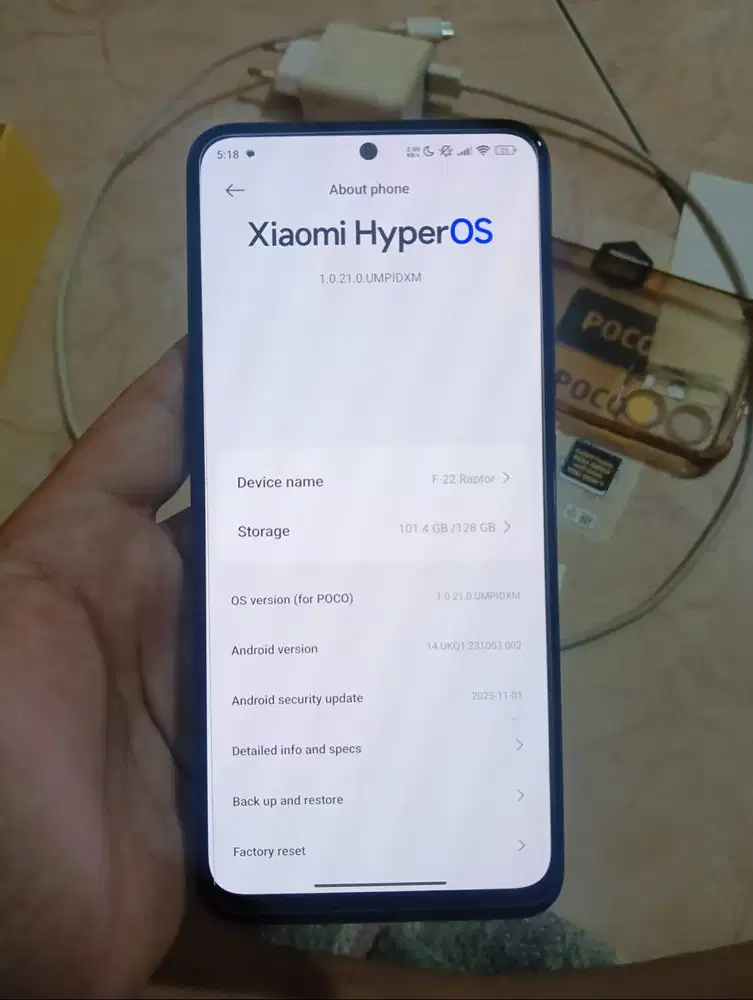 Dijual HP Poco x5 5G 6/128 (Tangan Pertama)