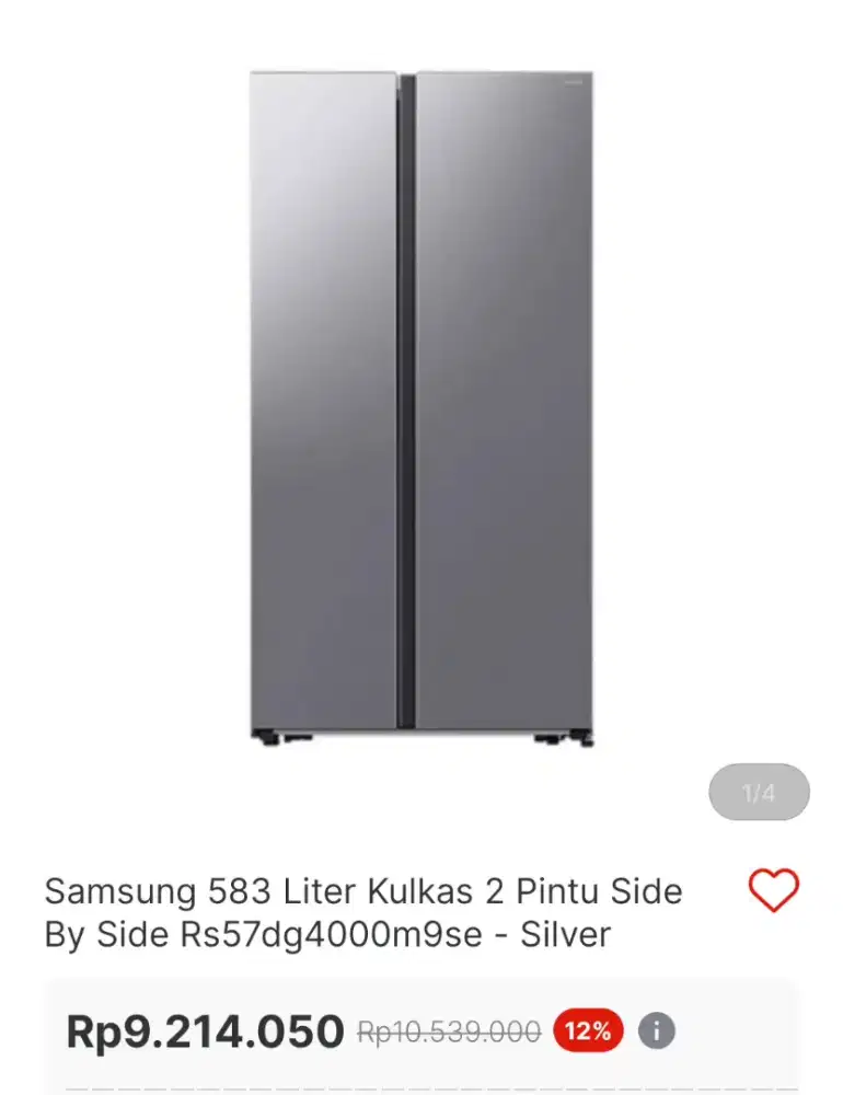 Kulkas samsung rs57 stok terbatas