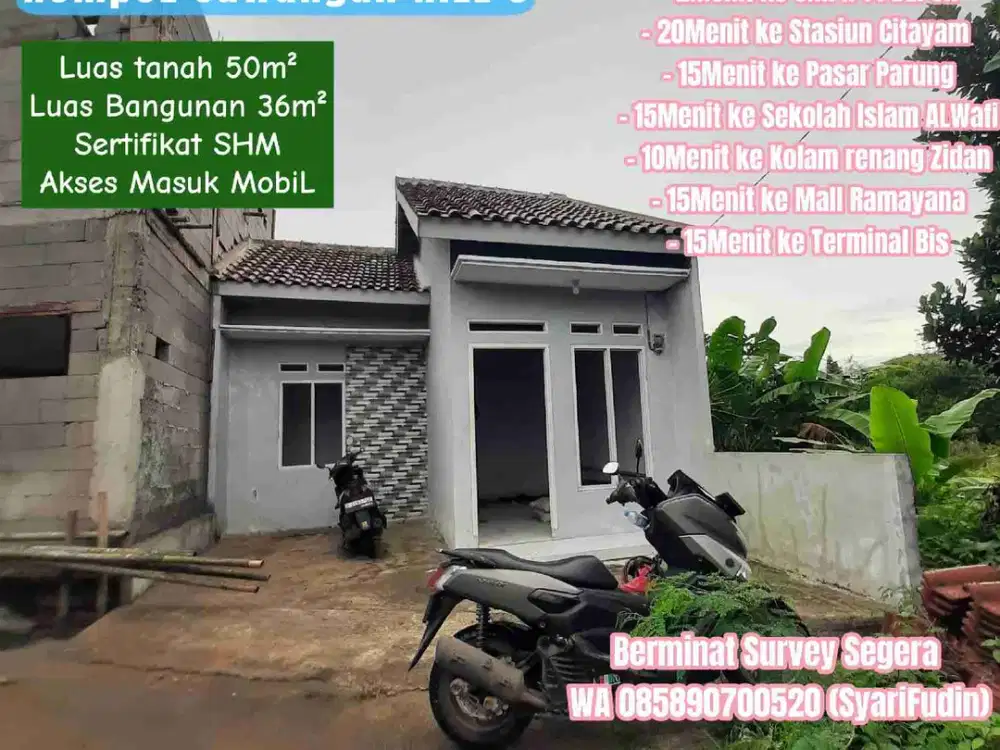 Rumah 200juta di Kota Depok nempel Sawangan HiLL 3