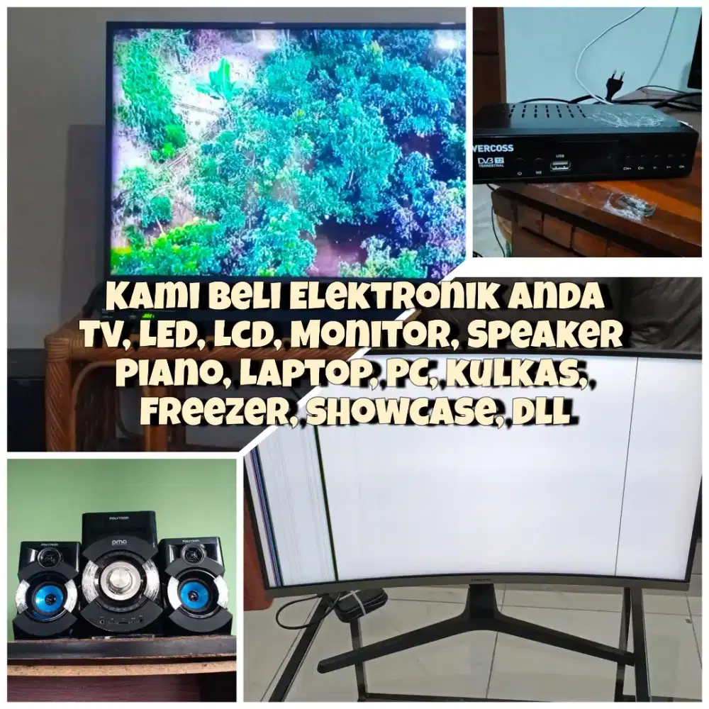 Terima jual beli TV LED, Lcd sekon sua merk