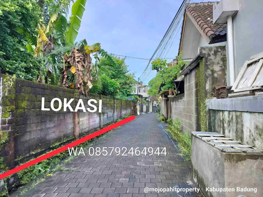 Di jual tanah Deket jl raya luas 3 are lebar depan -+ 30 M di kwanji dalung perbatasan Denpasar Barat
