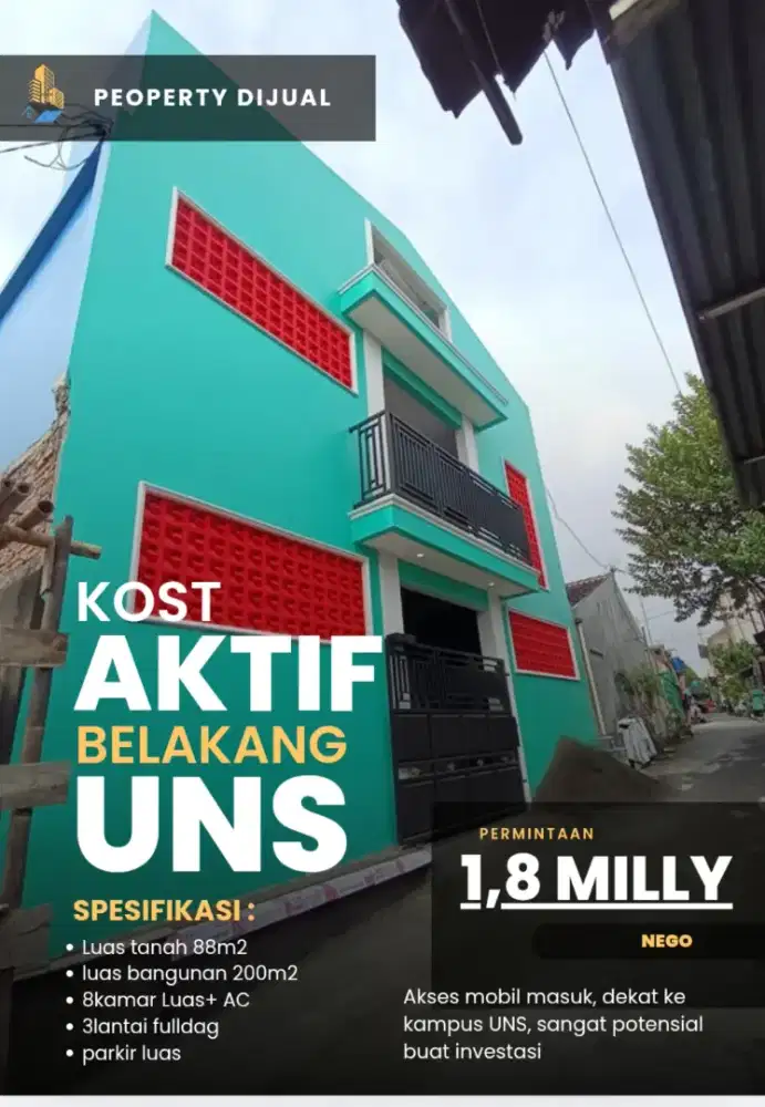 Kost strategis Belakang UNS
