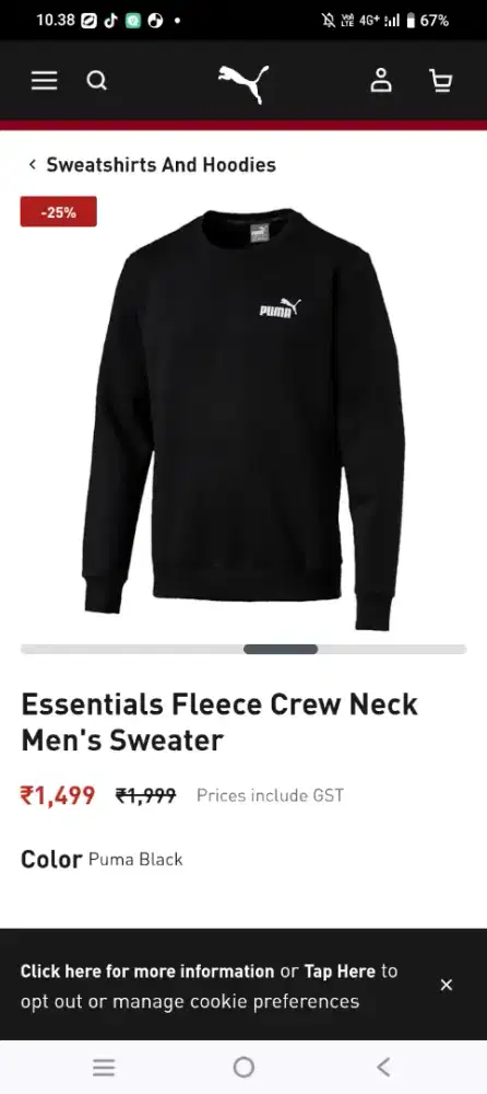 Sweter/ crewneck Puma