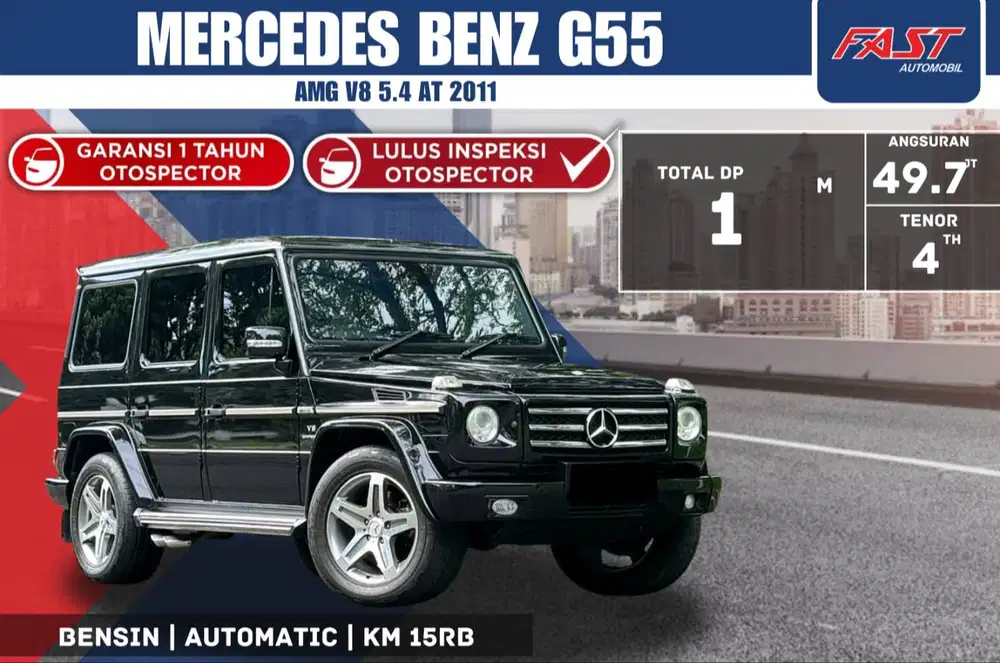 MERCEDES BENZ G 55 AMG V8 ANTIK 2011 LOW KM.15RB & PAJAK PANJANG