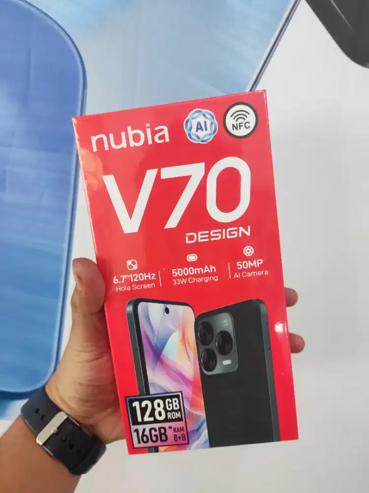 Nubia v70 ram 8/128 new murah