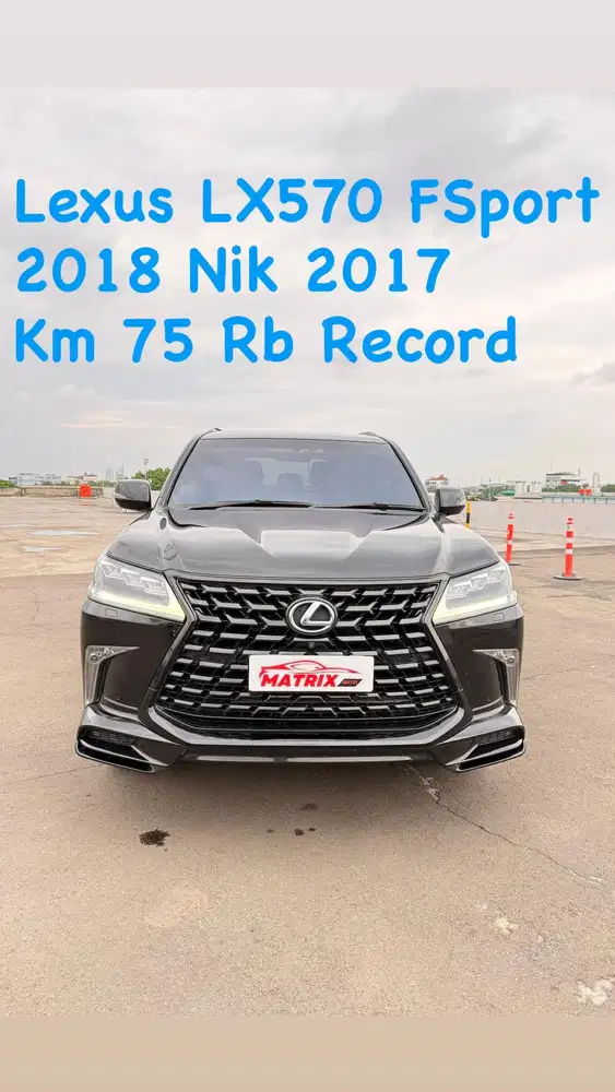 Lexus LX570 Fsport 2018 Nik17 Black on black siap pakai