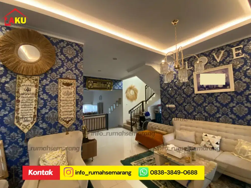 Rumah Modern Mewah 2 Lantai + Rooftop Depan Belakang – Callista Tamansari Hills Tembalang