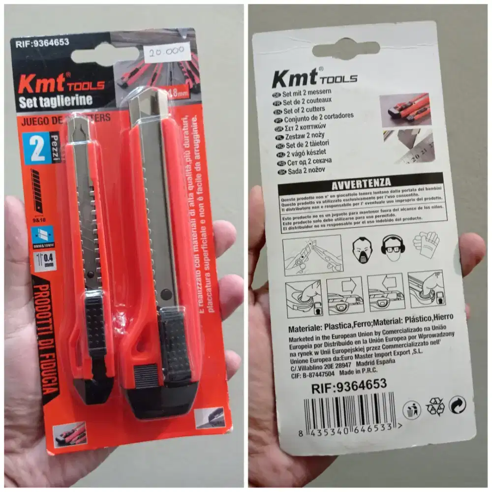 Pisau Cutter KMT Tools 2 pcs