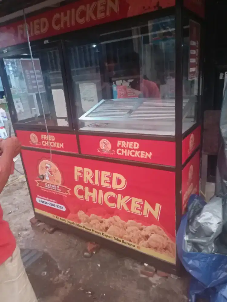dijual gerobak chiken masih baru