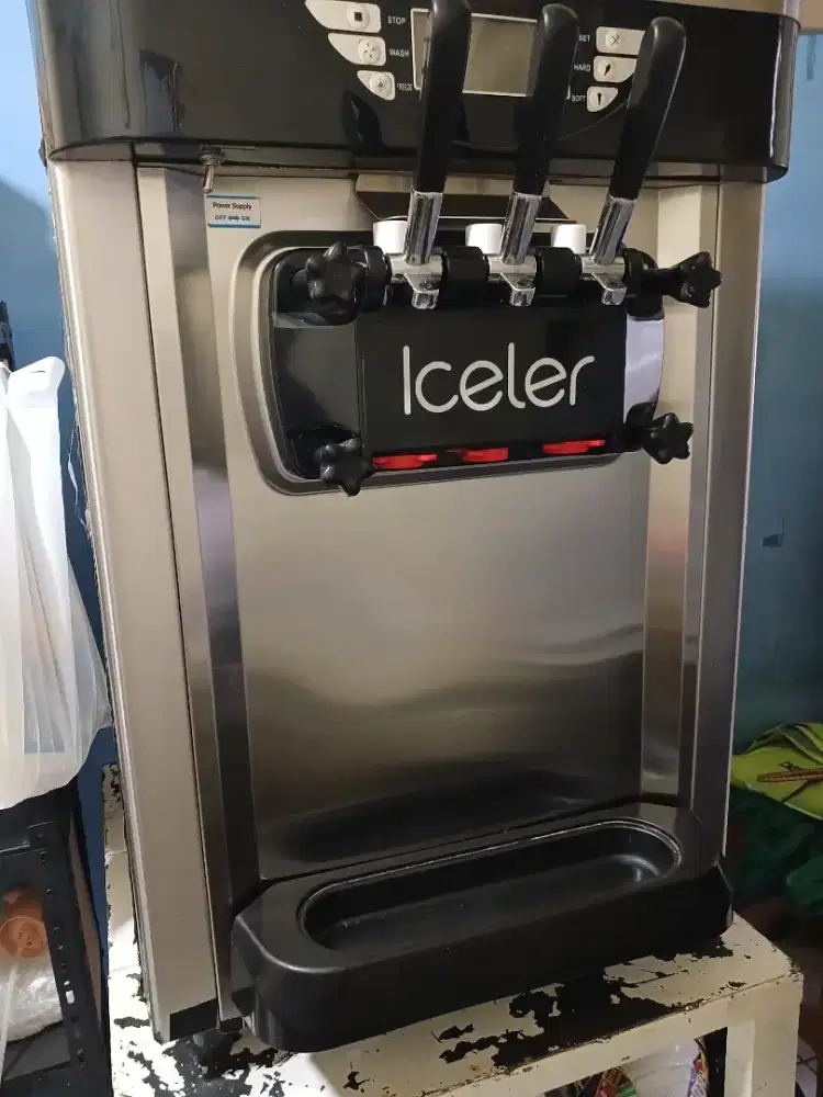 Mesin soft ice iceler 3 tuas