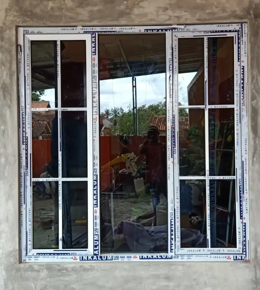 Menerima pembuatan kusen aluminium kaca jendela pintu aluminium