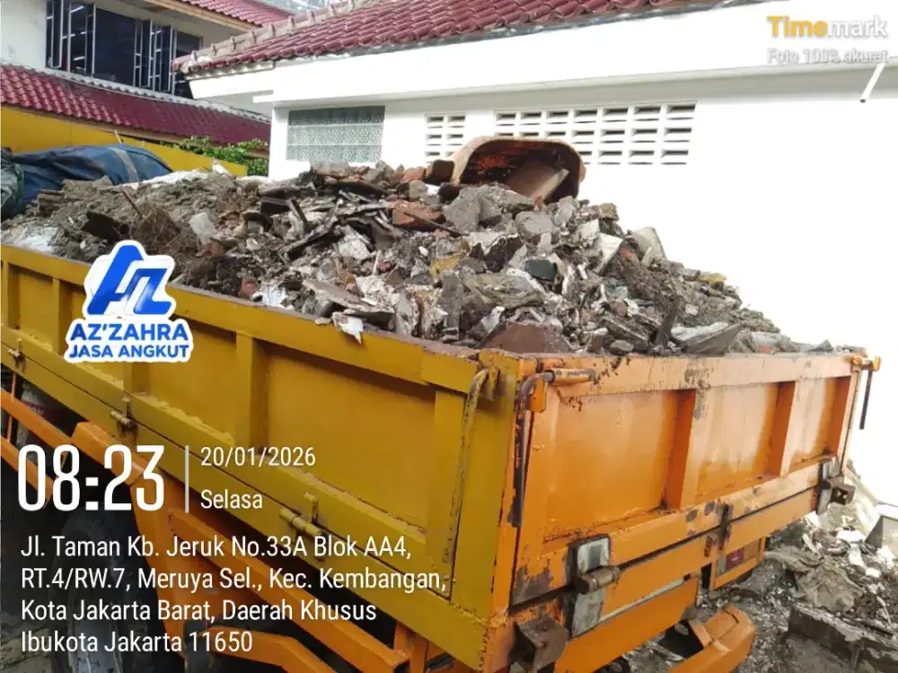 Jasa buang puing dan tanah