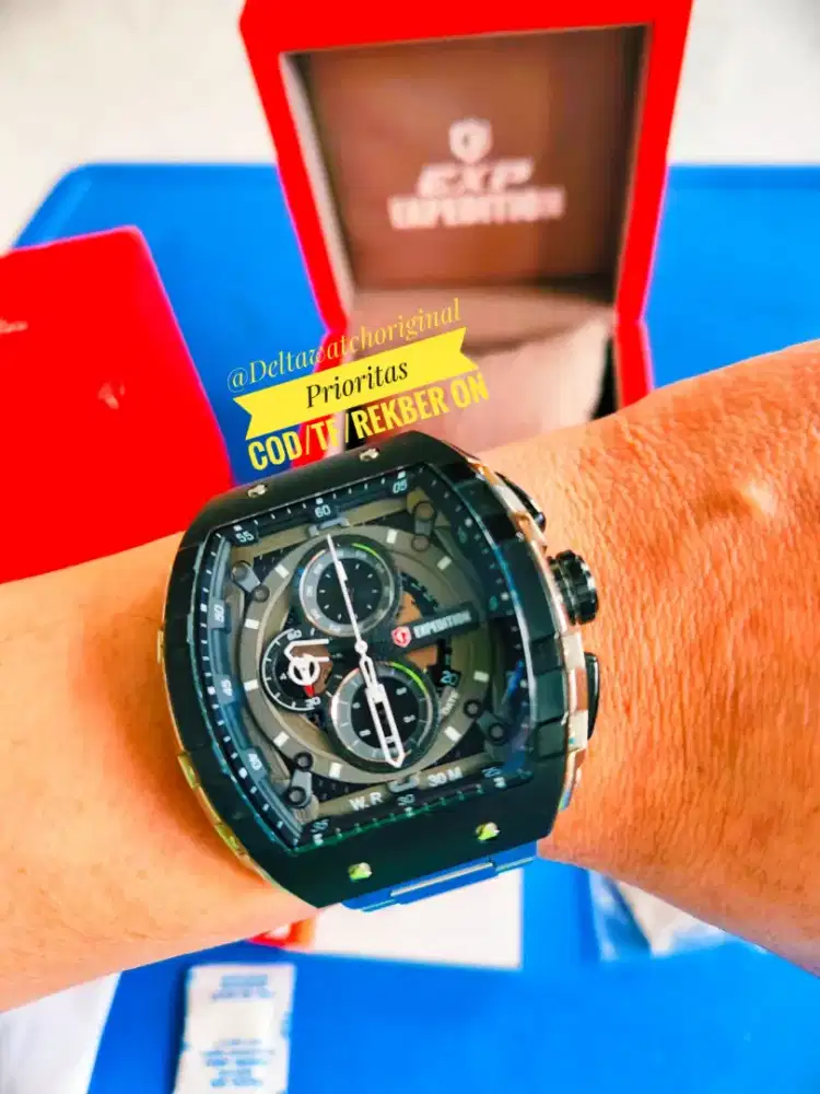 Expedition Exp 6782 RM Terbaru With Stainless Steel Strap Fullset