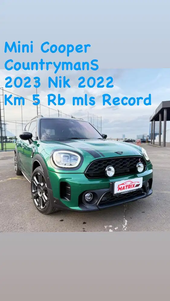 Mini Cooper Countryman S 2023 Nik22 Green on black Siap pakai
